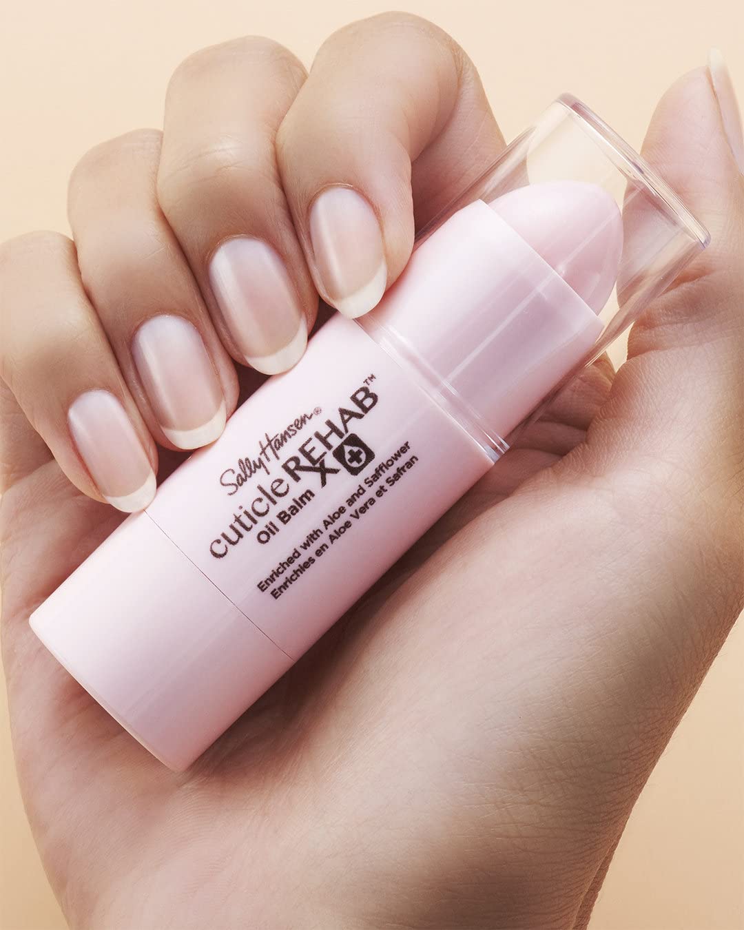 Sally Hansen, Cuticle Rehab Oil Balm, Olio Solido Multiuso Idratante Per Cuticole Secche, Formato Stick con Aloe e Vitamina E - 5.8ml