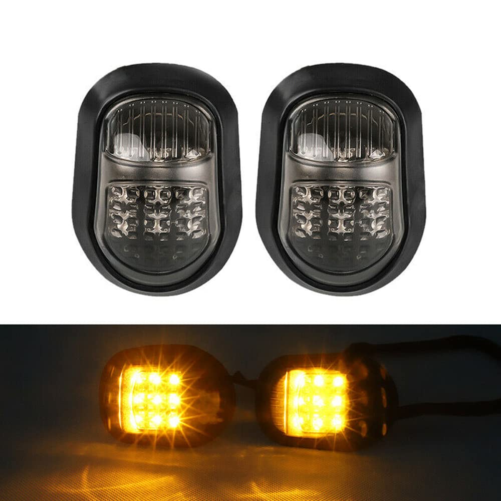 Luci di direzione a LED per moto, 2 pezzi, universali, indicatori di direzione, per moto, scooter, auto da strada, montaggio a filo
