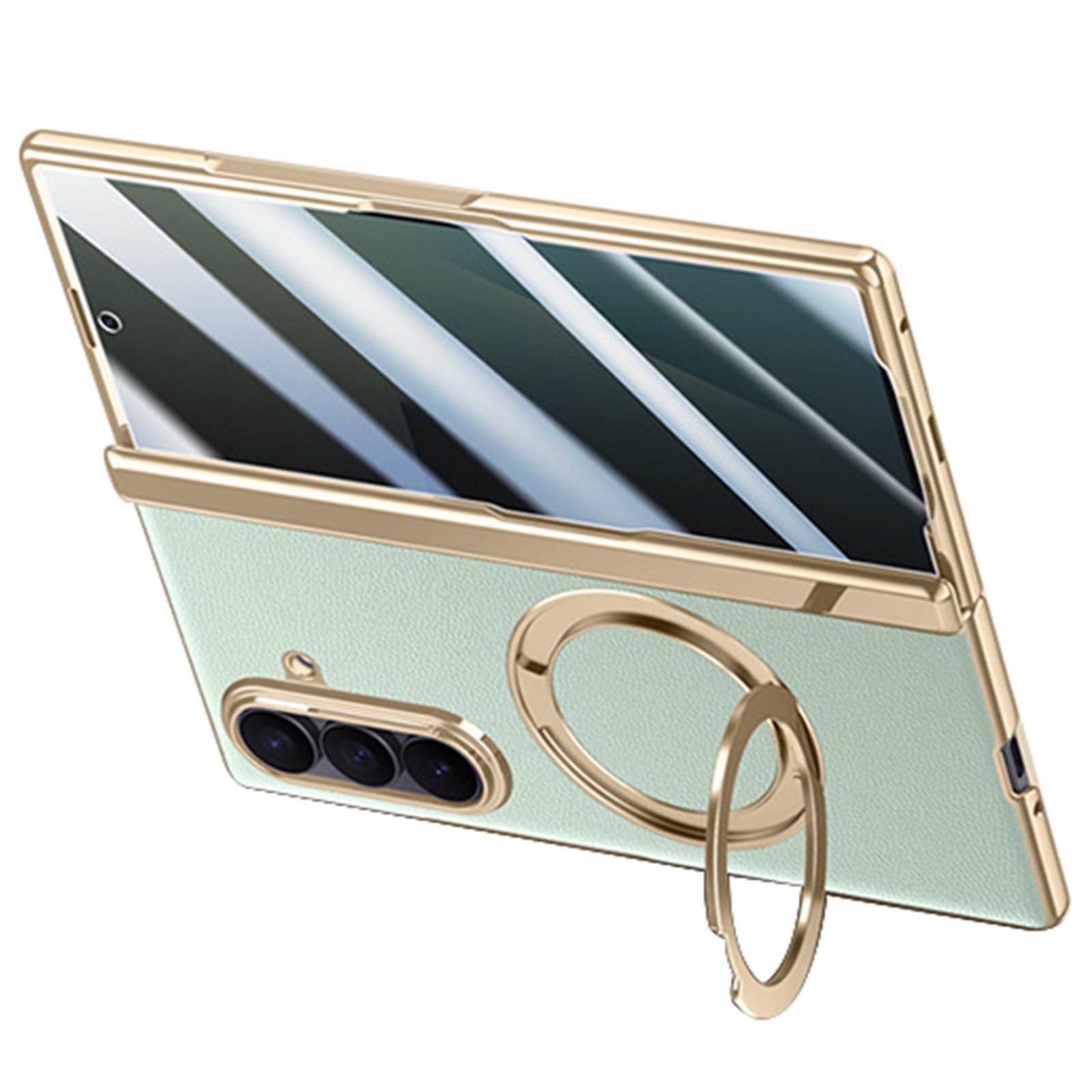 Étui Samsung Z Fold 7 vert idéal pour le bureau et les déplacements avec son support - 8