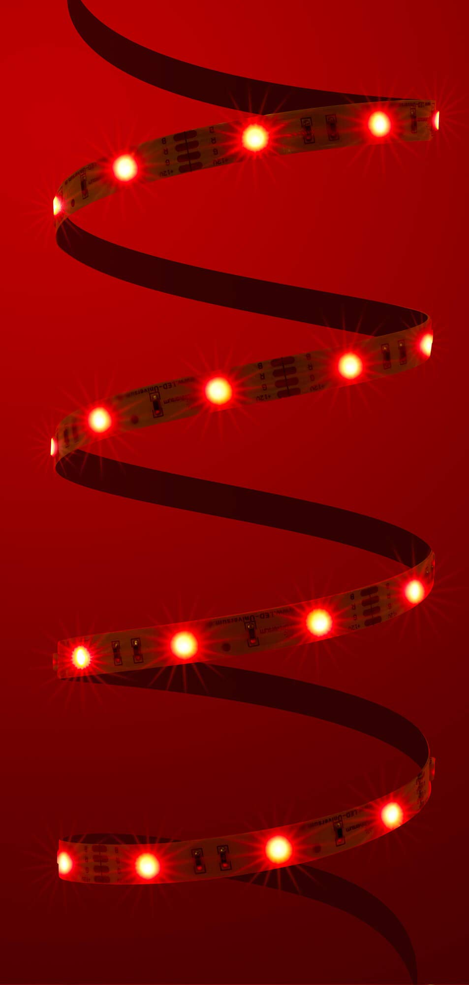 15 Meter RGB LED Streifen Set (30 LED/m, IP20) inkl. Controller, Funkfernbedienung und 10 A Netzteil