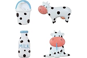 CHOOLD COW MAGNET: Enchanting 3D Cow and Milk Bottle Magnets for a Delightful Aesthetic