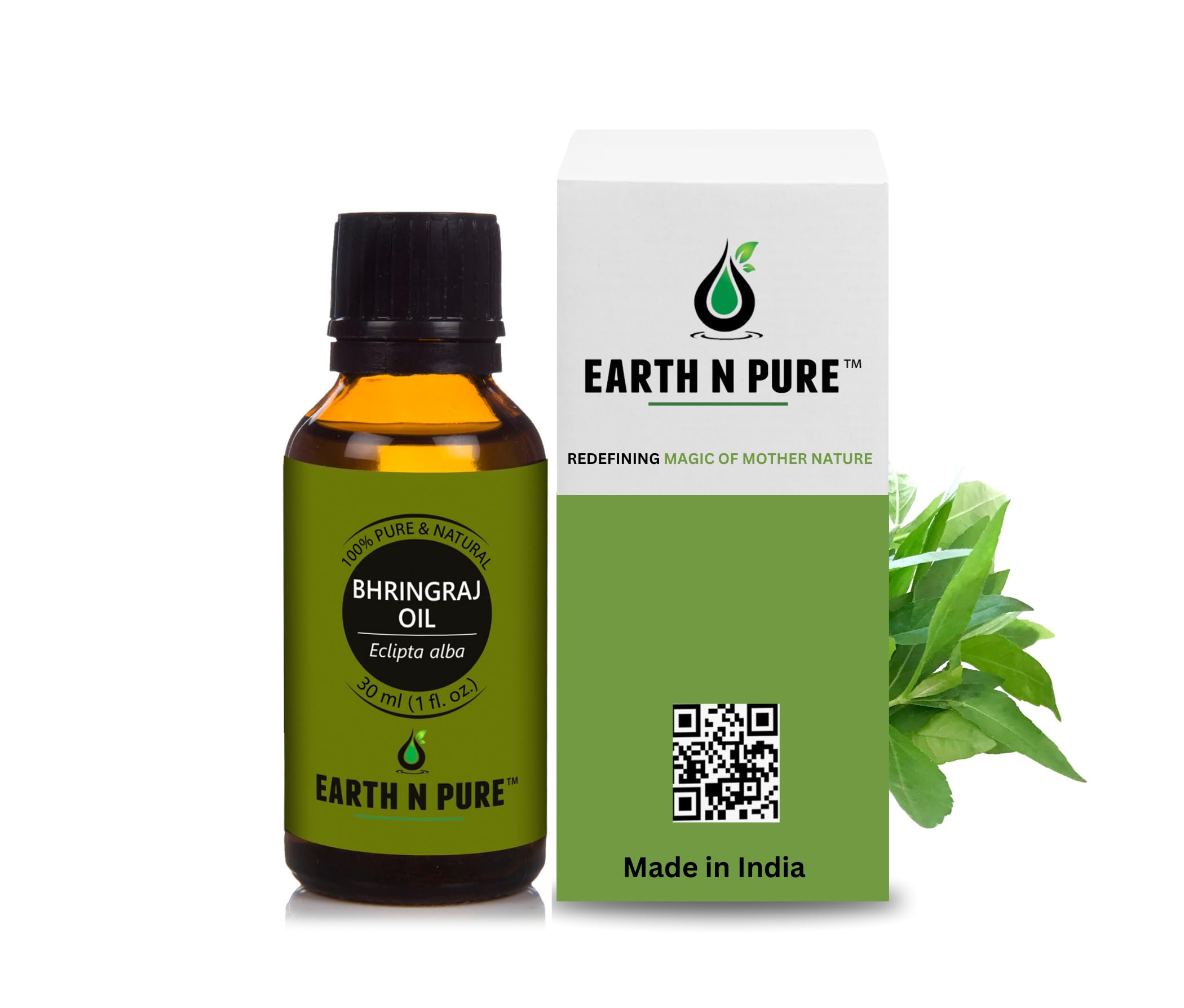 Bhringraj Oil (Mahabhringraj Oil) | 30 ML | 100% Undiluted, Natural & Therapeutic Grade - Helps In Aromatherapy To Skin & Hair Care