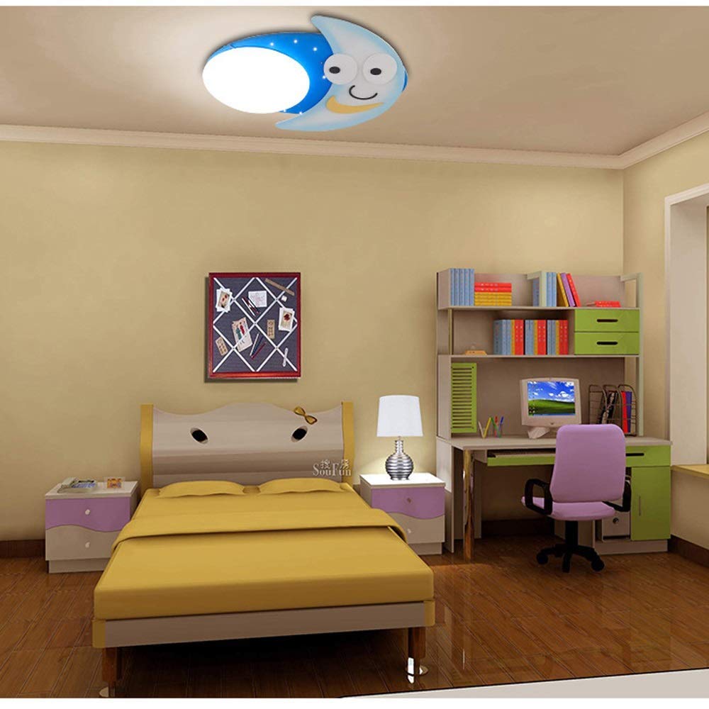 Kreatywna Led akrylowa dziecięca lampa sufitowa księżyc lampa sufitowa osobowość moda ciepła romantyczna dekoracja księżyca oprawa żyrandol światła 454 good