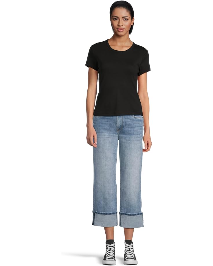 KUT from the Kloth Petite Sienna High Rise Straight Leg-roll Up 5" - #5 of 5