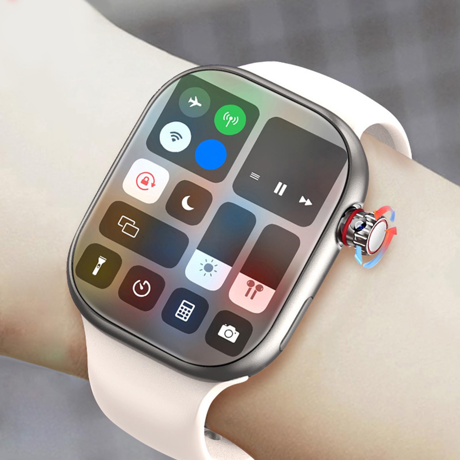 AMOLED Smartwatch 5 cm Luminosité 500 Nits Suivi de l'alimentation 30 jours Charge Moniteur Swimproof Smartwatch Écran Longue Durée de vie de la batterie