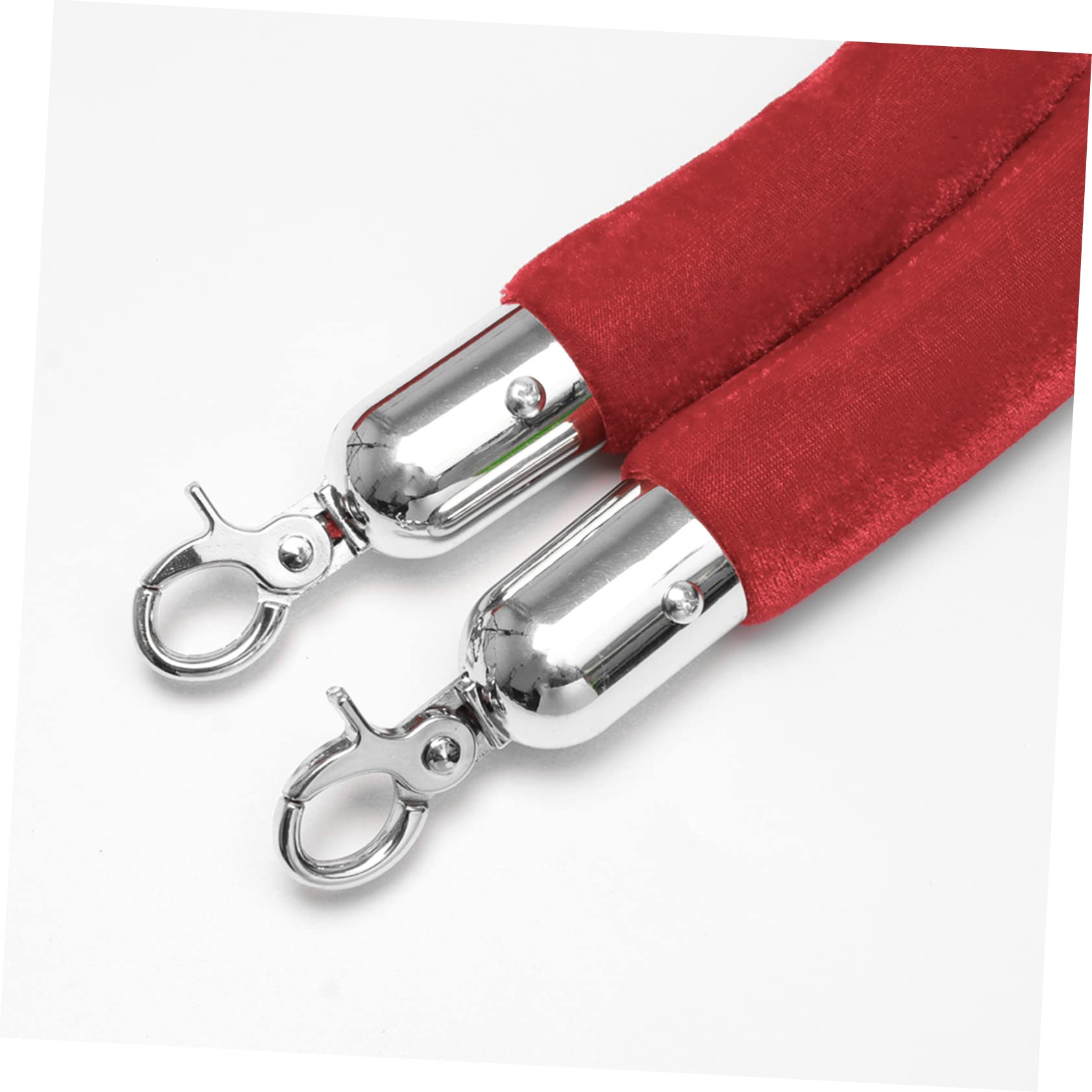 KICHOUSE 3pcs Rope End Stop Hook Rail Rope End Fasteners Decking Rope with Hooks Brackets Rope End Snap Crowd Control Rope Ends Hanging Springs with Hooks Clothesline Stainless Steel Silver