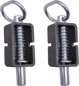 2 Pcs Universal Long Spring Latch Lock,Weld-On Spring Latch Assembly for Trailer