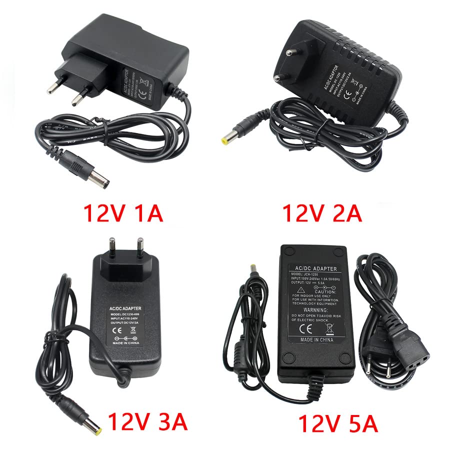 Ca 110-240V Cc 5V 6V 8V 9V 10V 12V 15V 0,5 A 1a 2a 3a Adattatore Di Alimentazione Universale Adattatore Per Caricabatterie Ue Usa Per Strisce Luminose A LED - Foto 2