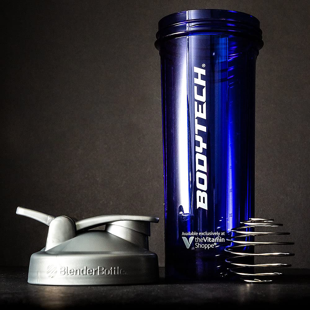 Pro32 BodyTech Shaker Bottle with Wire Whisk BlenderBall - Blue (32 fl oz.)