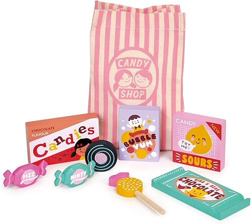 Candy Shop - Juego de confitería en una bolsa de dulces, 10.24 pulgadas de largo, juego imaginativo, creativo, niñas, niños