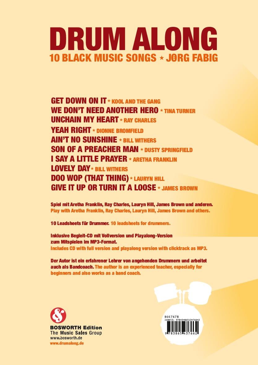 Drum Along - 10 Black Music Songs: Play-Along für Schlagzeug