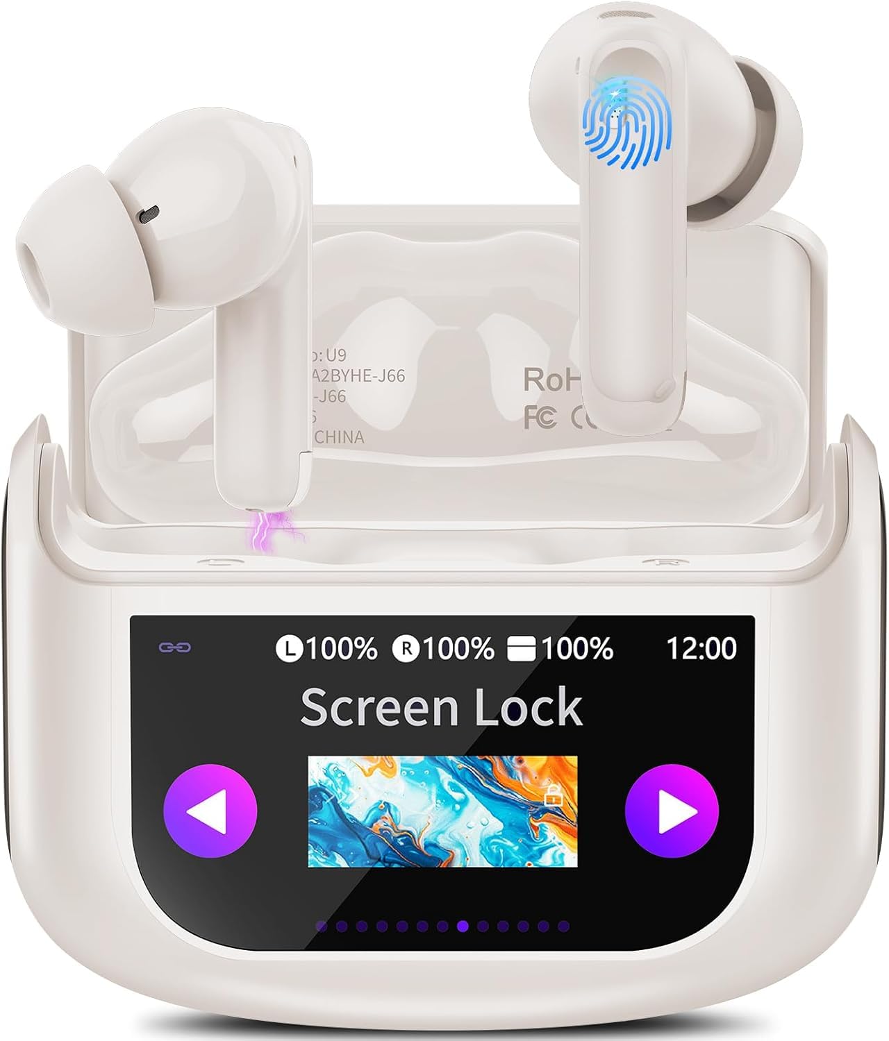ノブ　ワイヤレスイヤホン Amazon.com: QXUFV Wireless Earbuds, Bluetooth 5.4 Headphones Multi