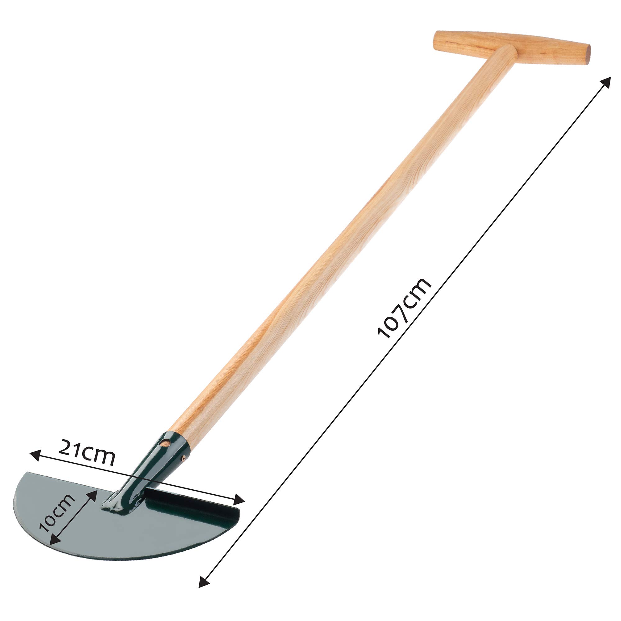 KADAX Coupe-Bordures, Coupe-Bordures en Acier, Coupe-Bordures avec Manche en Bois, Coupe-Bordures Solide pour Le Jardin, Les Mauvaises Herbes, l'herbe, Couteau pour Les Bords