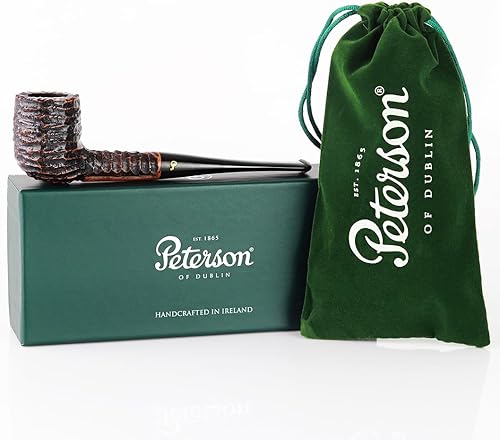 Peterson Pipas Aran Tobacco Pipe - Pipa de brezo mediterráneo, pipa de tabaco irlandés de madera hecha a mano, pipa pequeña única hecha a mano en