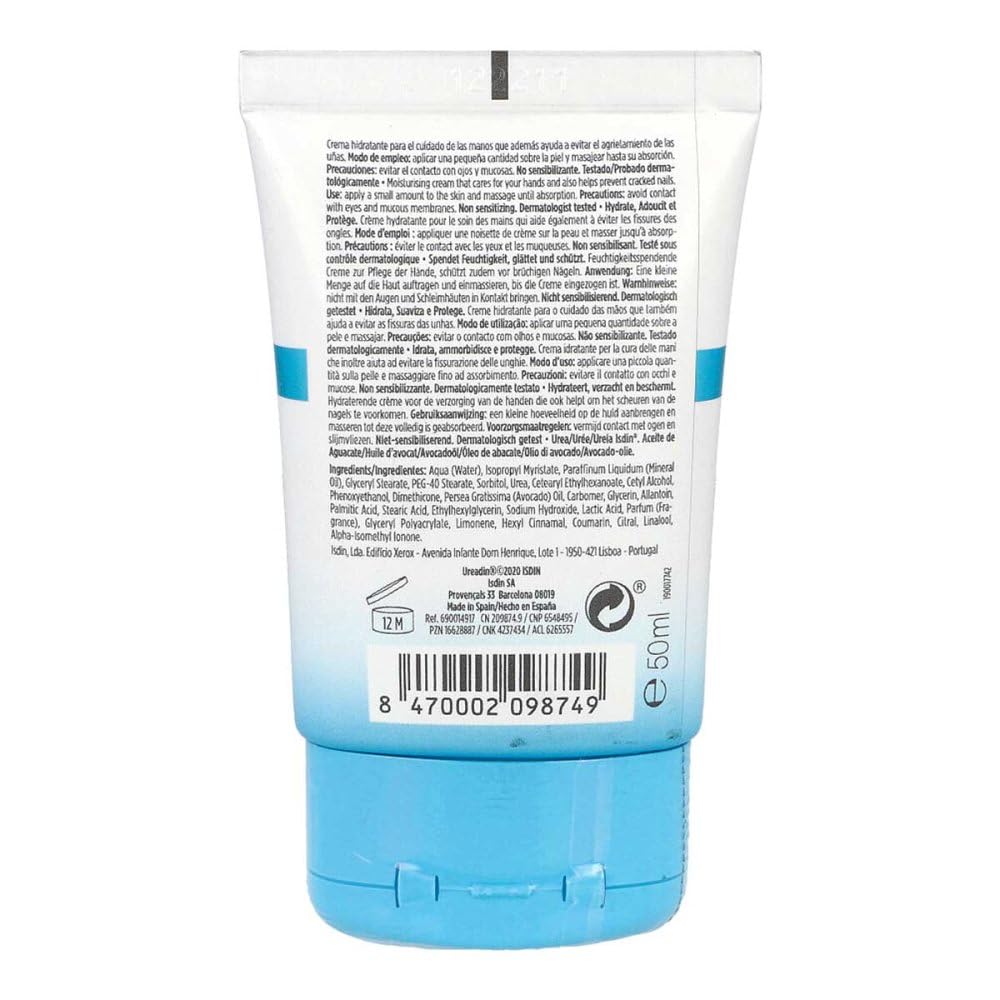ISDIN Ureadin Manos Hand Cream Protect (50 ml) | Crema Mani con Urea | Idrata, Ammorbidisce e Protegge