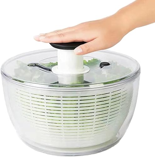 BIENKA Ensalada para secadora, verduras de gran capacidad, molinillo de frutas y lechuga, fácil de usar, secado rápido con función de pausa de un