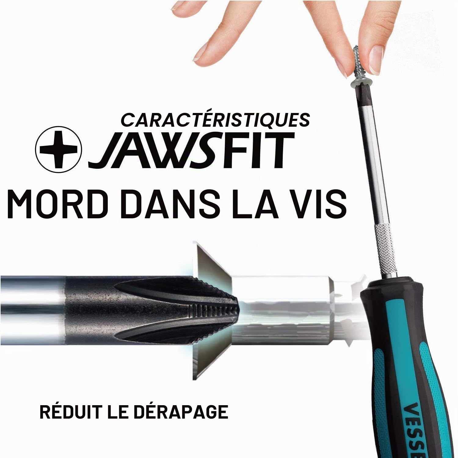 VESSEL Tournevis MEGADORA, jeu de 6 pcs