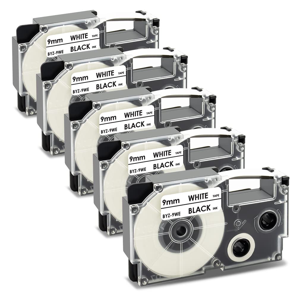 UniPlus Schwarz auf Weiß für Casioxr-9we kompatibel mit kl-60 kl-100 kl-120 kl-200 kl-300 kl-750 kl-780 kl-820 kl-2000 k