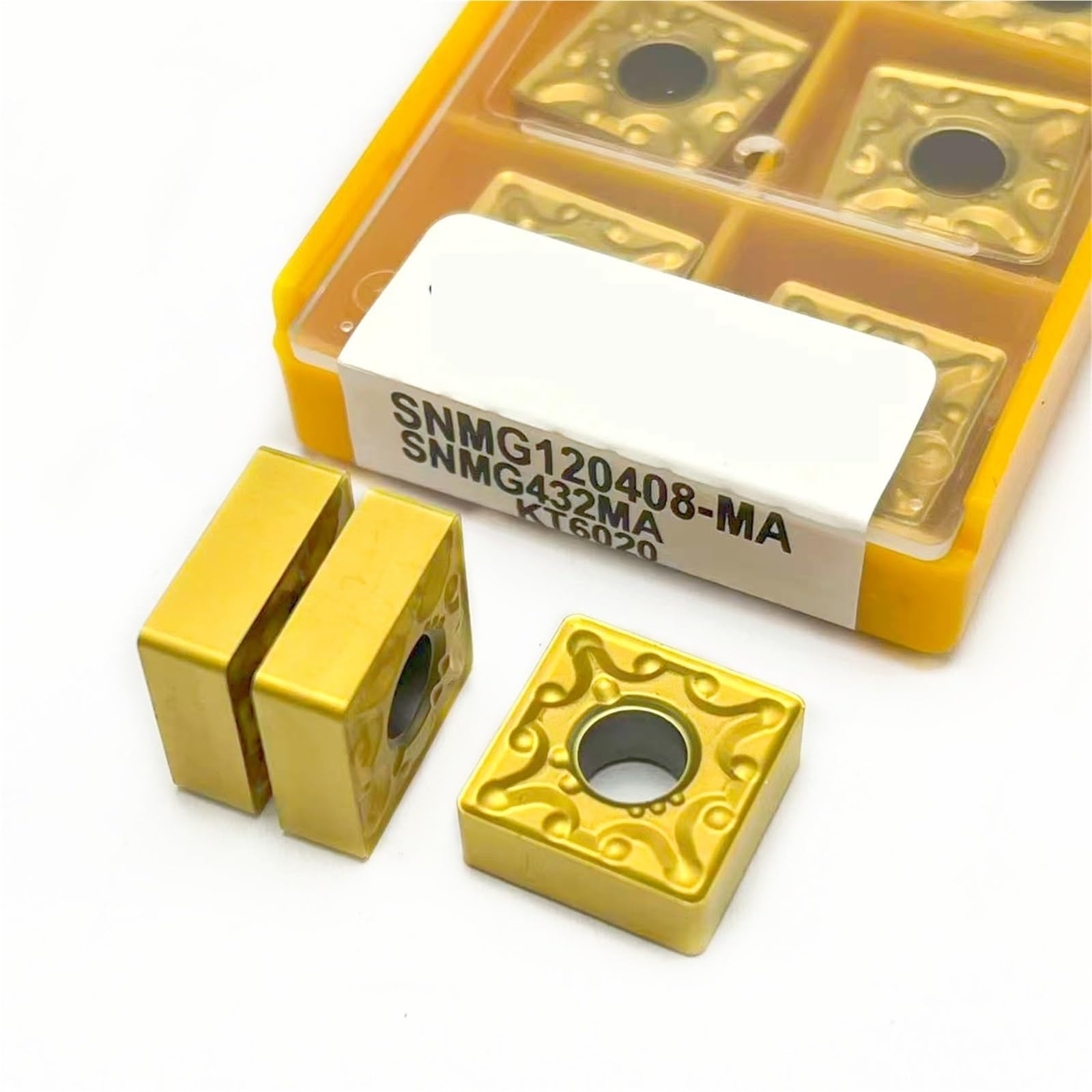 Plaquettes de carbure CNC SNMG120408 KT6020 fraise outillage de tournage externe 10pcs