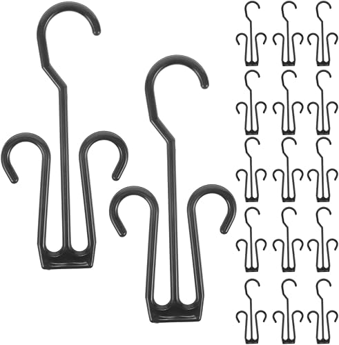 Cabilock 80 piezas de pantuflas conectables secado espacio accesorios para el hogar Organizadores de almacenamiento para doble gancho de pared