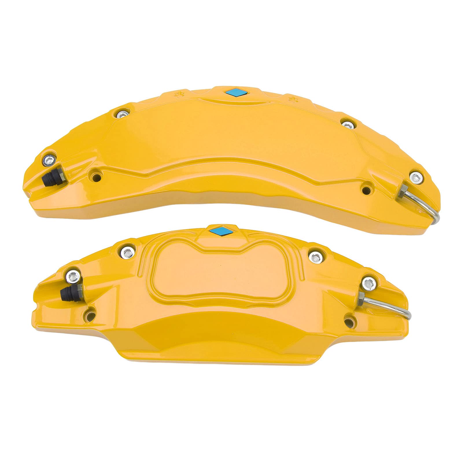 Cubierta Protectora de Pinza de Freno para, Fabricada en aleación de Aluminio Ligero, diseño aerodinámico para Discos Rojos de 18 y 19 Pulgadas, Compatible con Ruedas Originales
