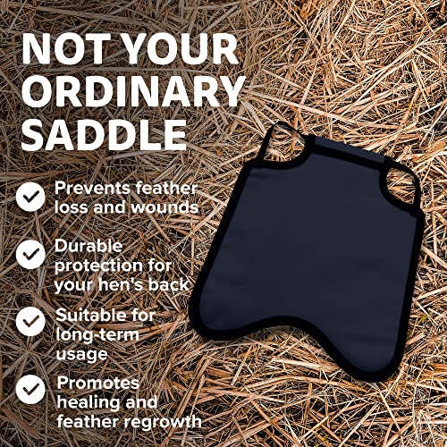 Hen Saver Hen Apron/Saddle, Single Strap, Large, Navy #TOP4