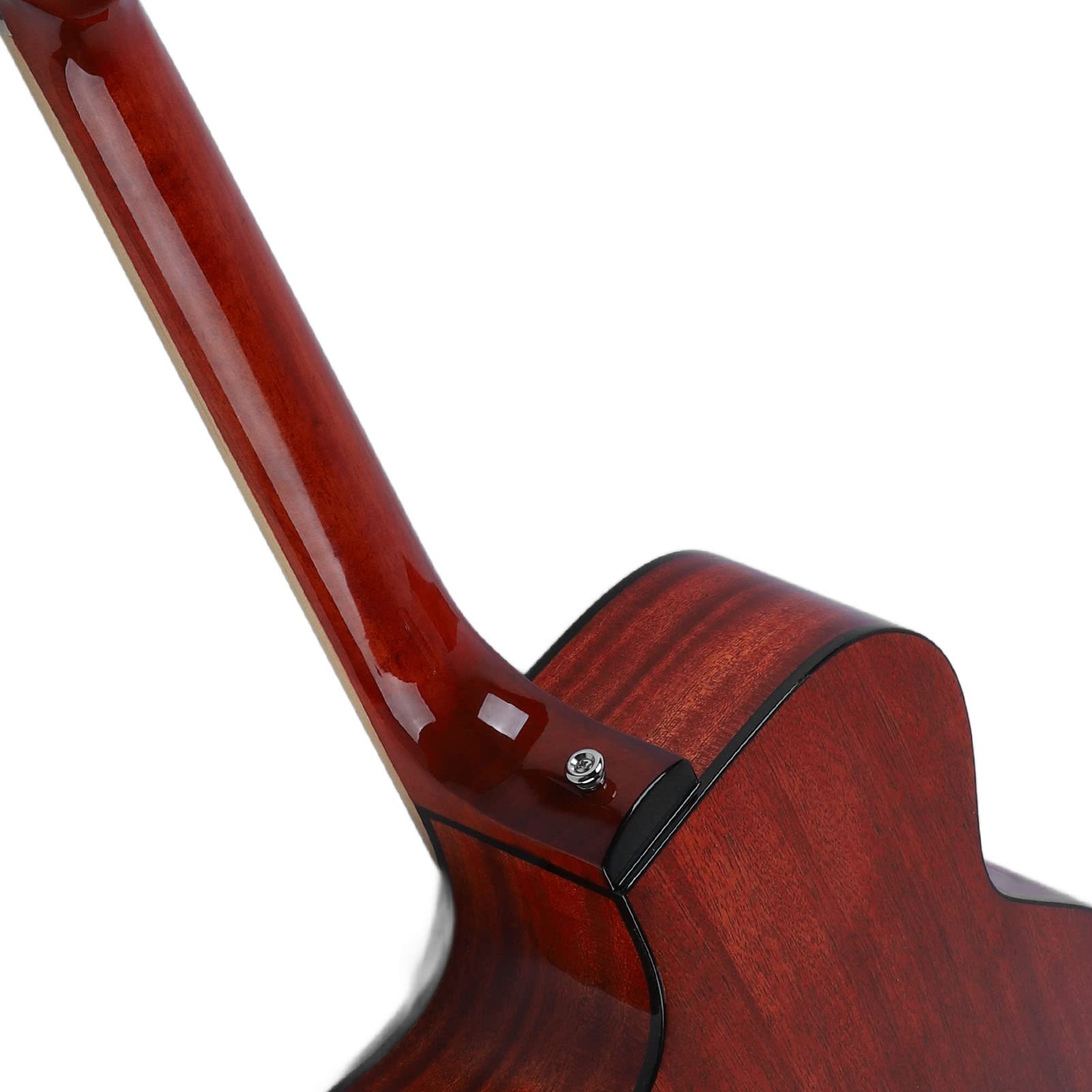 Chitarra Folk Starter Set per Principianti, Bella Trama Specchio Migliorato Facile da Suonare Chitarra Acustica Fortemente Penetrante Palissandro Indiano per gli Amanti della Musica