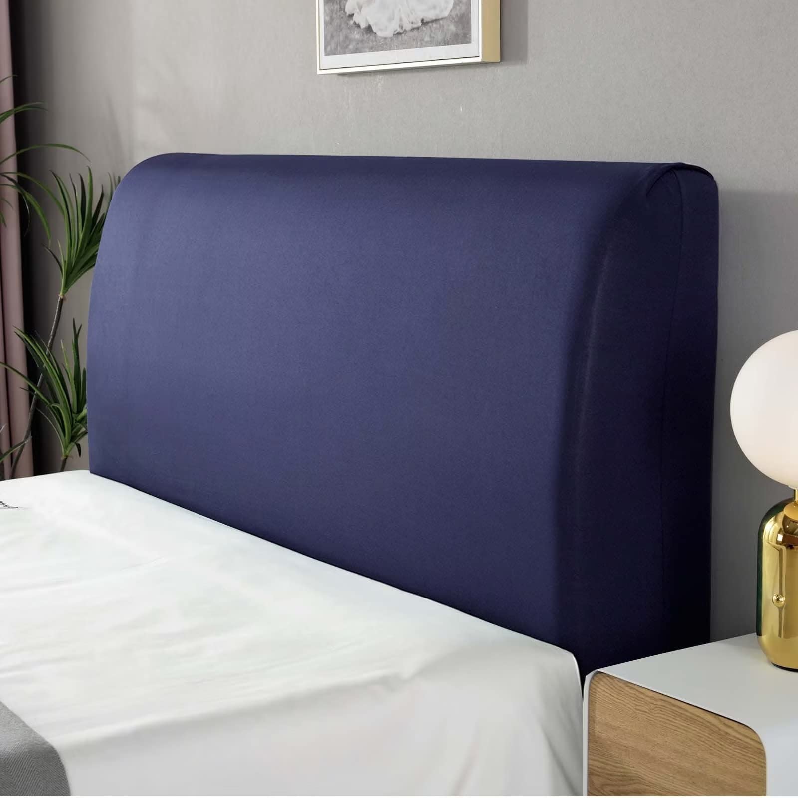 ZGLCQSGY Stretch Bed Headboard Slipcover,Bed Head Cover,superking headboard, headboard cover super king size,Dustproof Protector Cover for Bedroom Decor (blue,220cm)