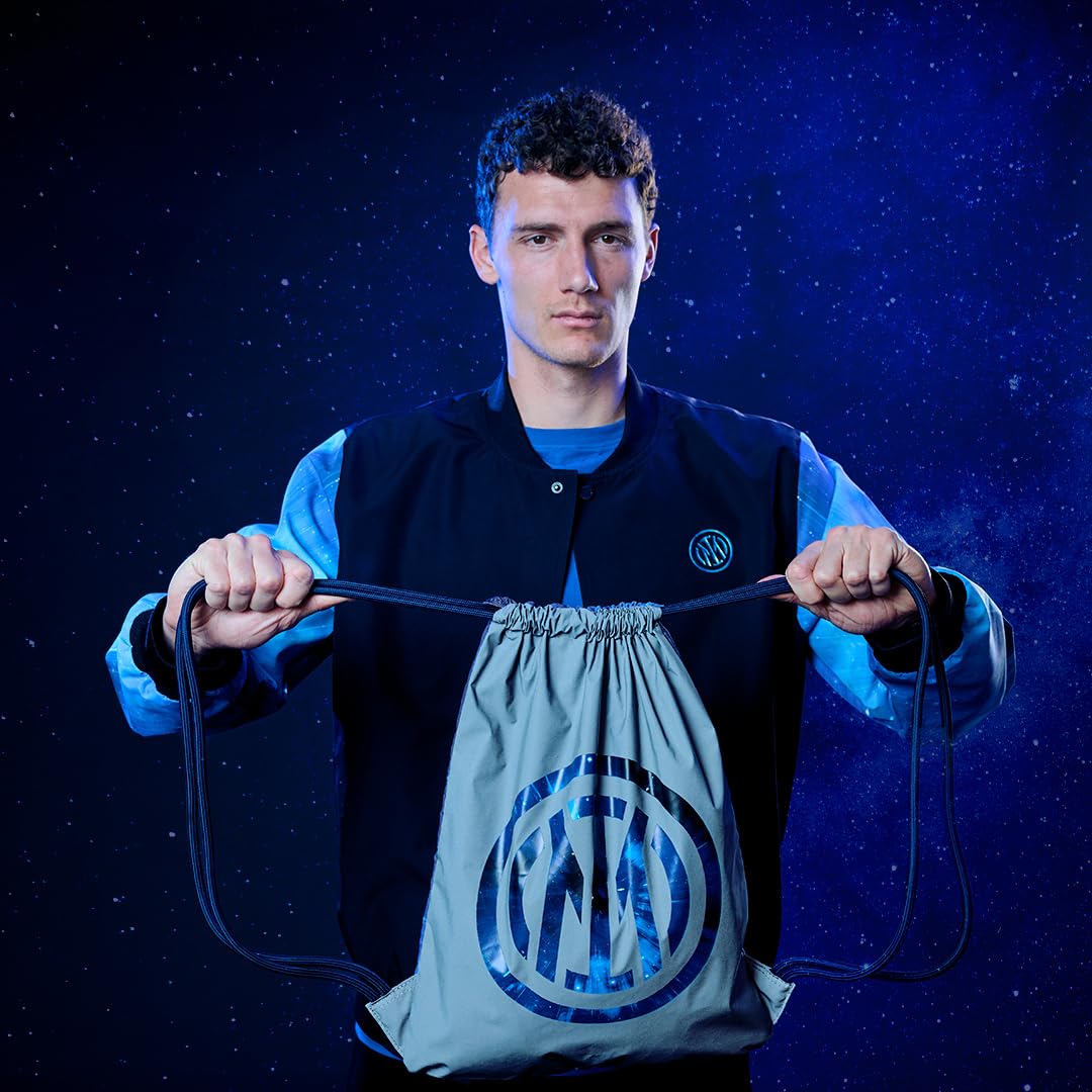 FC Internazionale Milano S.p.A. Sacca Sportiva per Ginnastica, Scuola, Spiaggia, Sport, Mare e Viaggi, Gymsack per tutti i Tifosi Nerazzurri, Galaxy Collezione