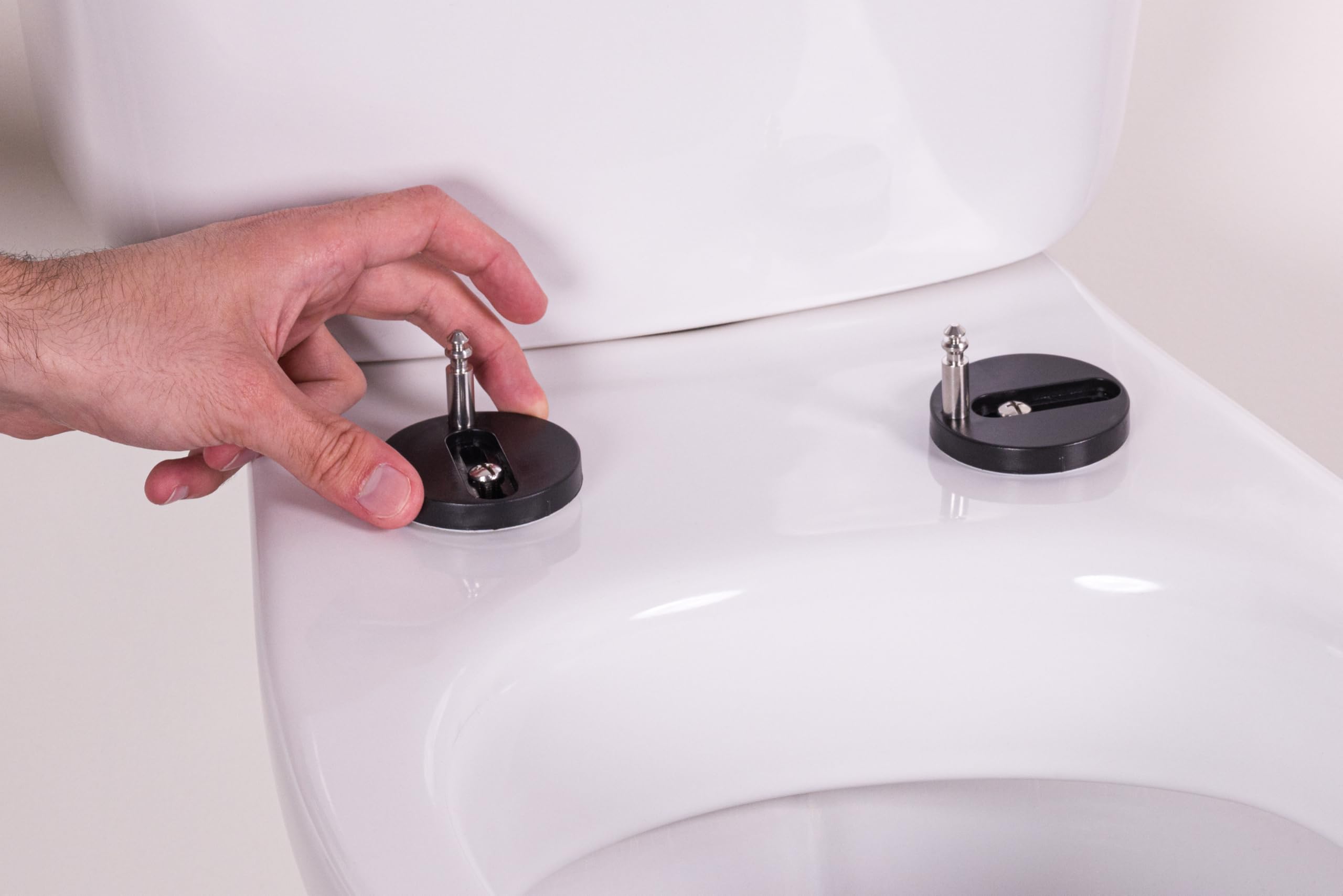 Abattant WC blanc universel clipsable/nettoyage facile - lunette de toilettes Thermodur frein de chute forme O NOYON & THIEBAULT
