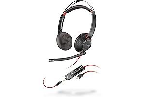 Blackwire 5220 Wired Poly Headset with Microphone