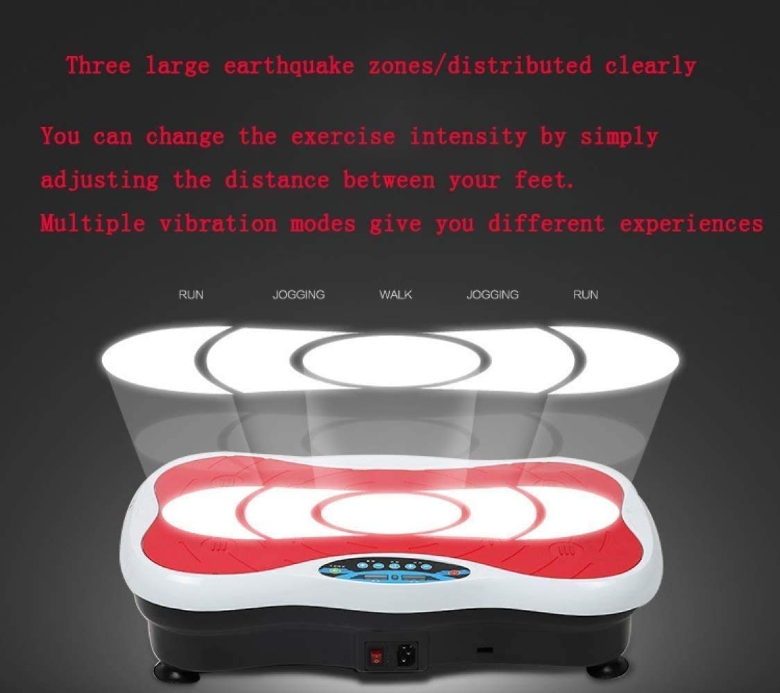 Placa de la vibración de la Plataforma de alimentación Wholebody Vibrante Massager- Remoto Control Remoto por Infrarrojos/Bluetooth Música/Apagado utomatic adecuados for Personas con ejercic