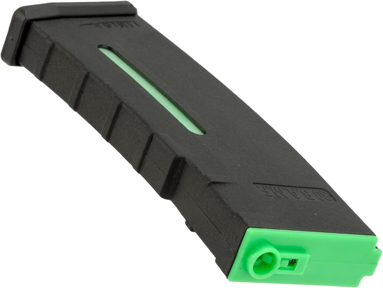 Evike Airsoft - BAMF 190rd Polymer Mid-Cap Airsoft Magazine for Airsoft M4 / M16 Series AEG Rifles (Color: Black w/Green/Single Magazine) : Sports & Outdoors