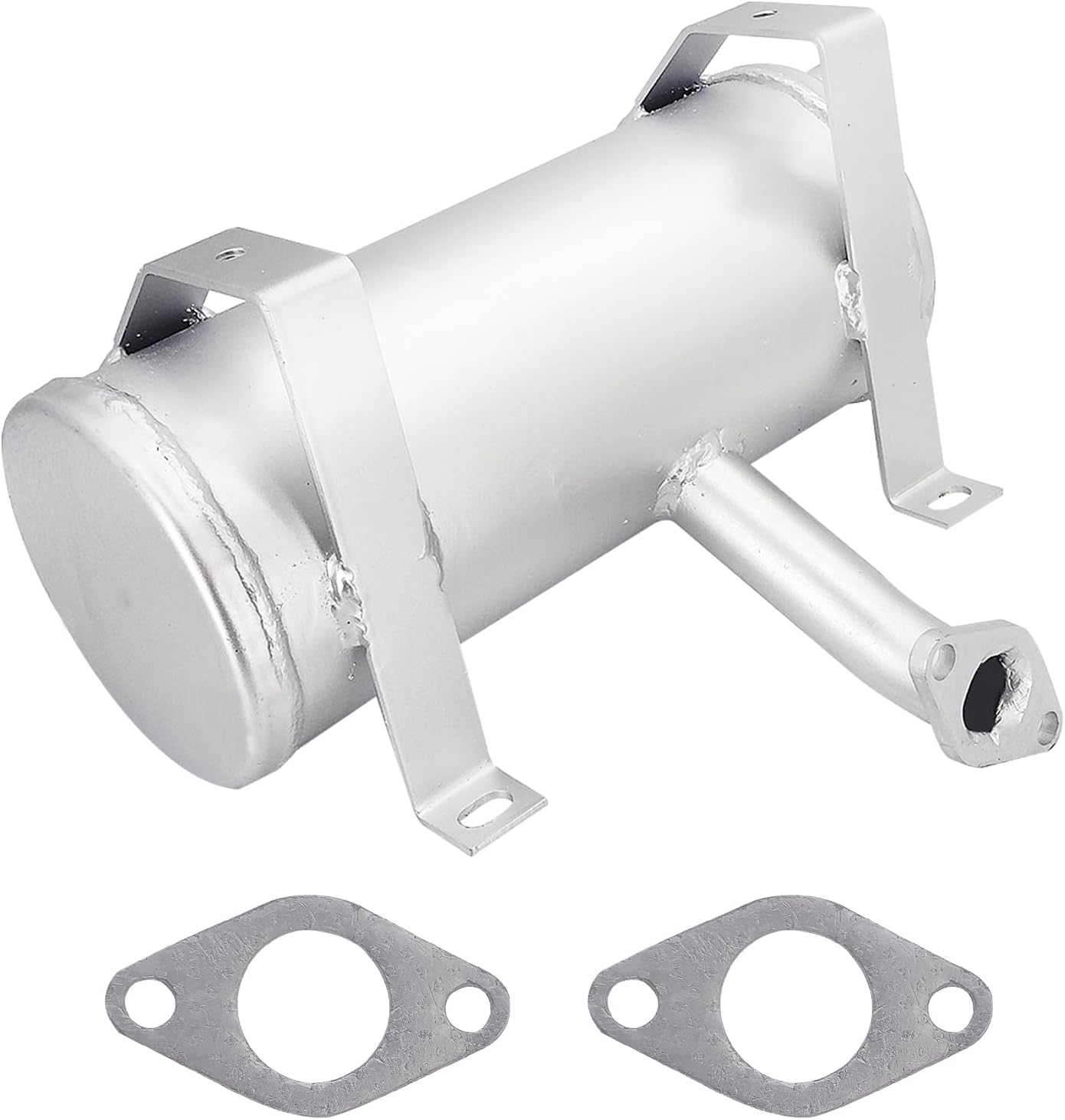 Exhaust Muffler AM122848 AM131220 Compatible with JD Lawn Tractor LTR166 LT155 LTR155 LT150 LT133 with Koher 15HP Engine
