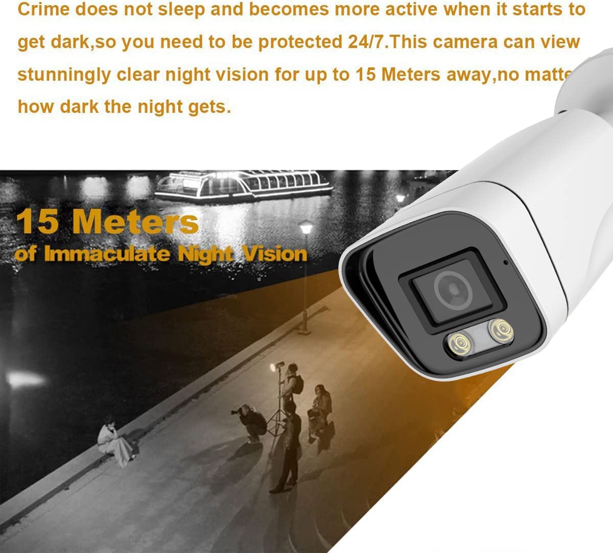 5MP Bullet TVI CCTV Security Analog Camera, 2.8mm Lens, 100° Wide Viewing Angle Outdoor, (Quadbrid 4-in1 HD-CVI/TVI/AHD/CVBS), Full Metal, ONLY Compatible with 5MP and 8MP DVR