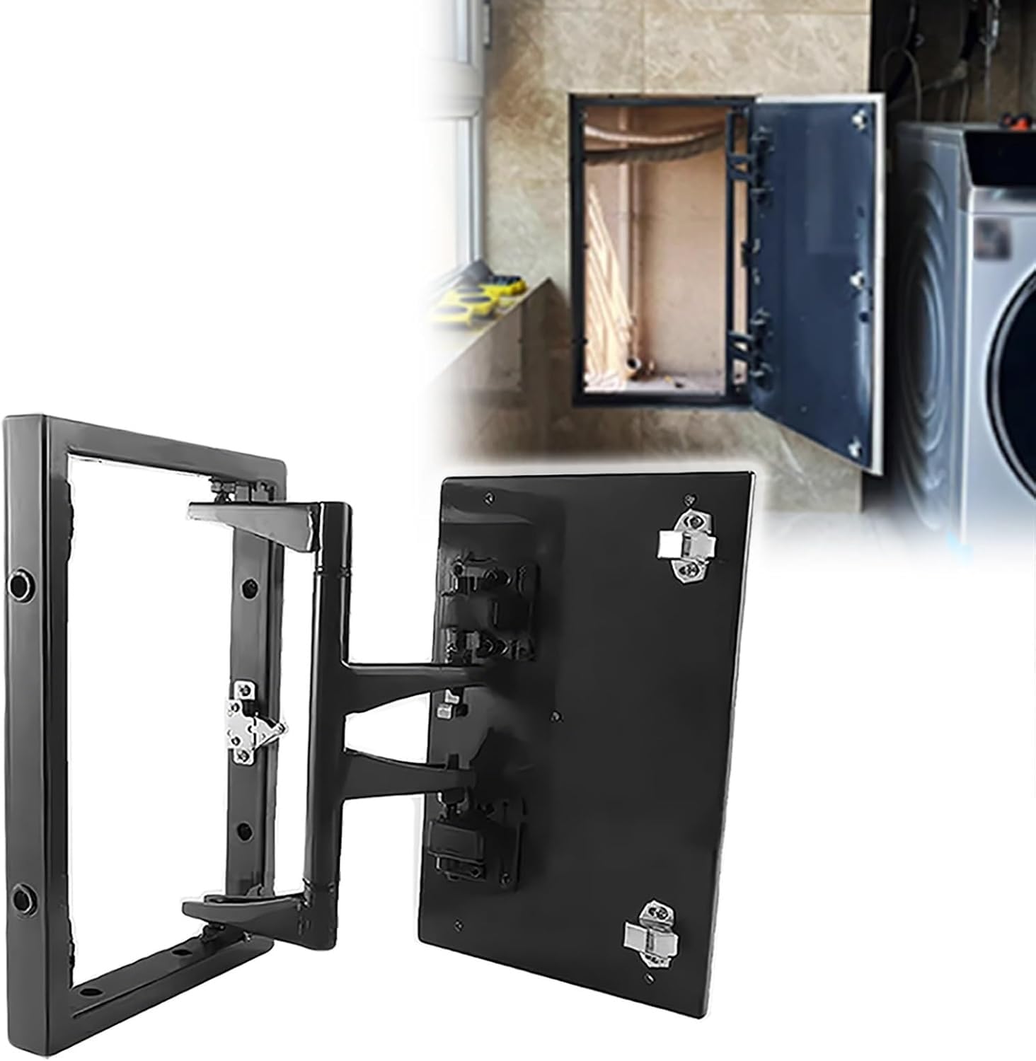 Escotilla de inspección desmontable de acero galvanizado con bisagras para acceso al panel eléctrico en sótanos