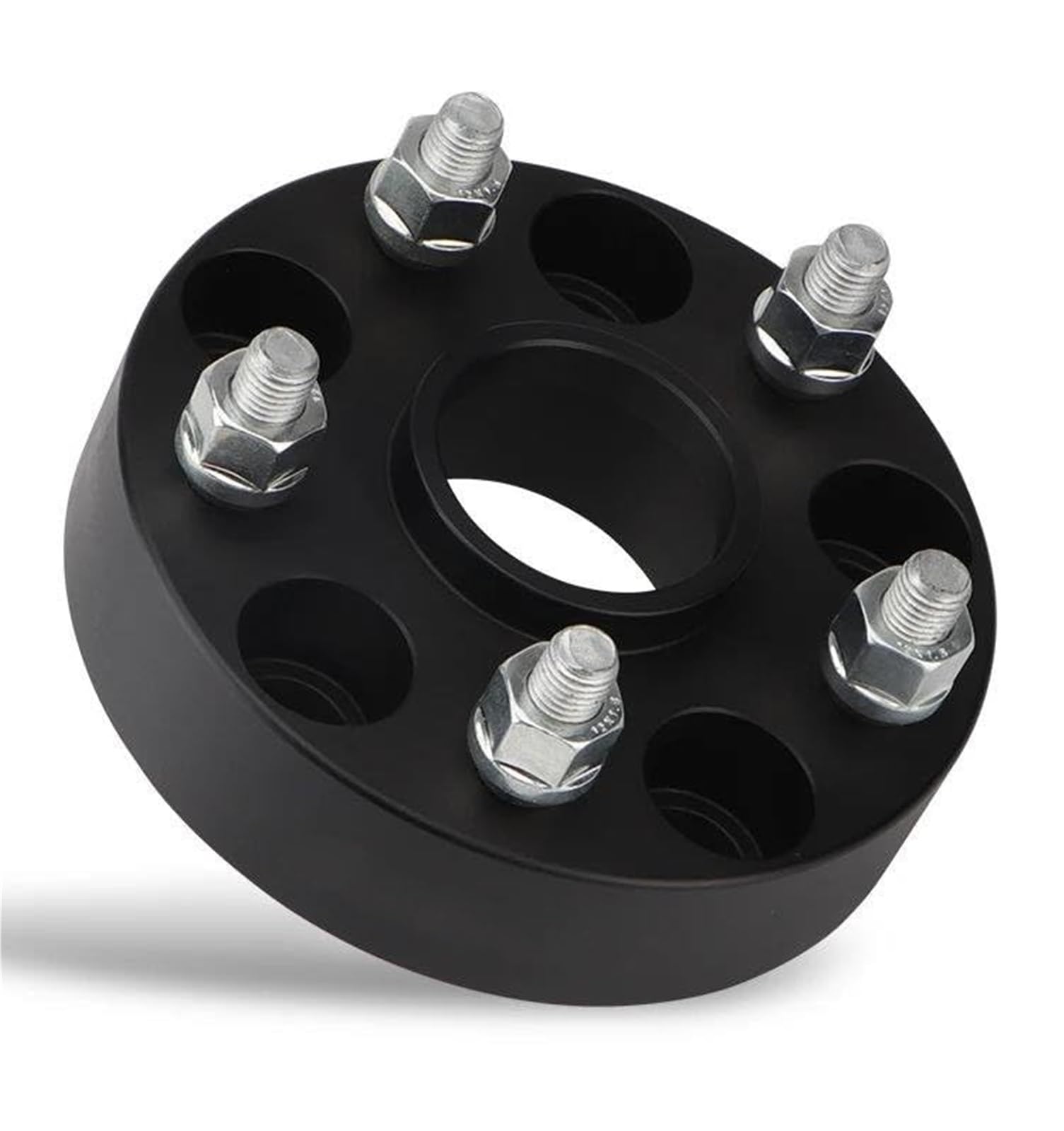 Dystanse 2 sztuki Pcd 5x114.3 Cb 66.5, do Cb=54.1mm 20/25/30/35/40mm Aluminiowy adapter dystansowy kół Lug Fit Ffor Universal Car Shims Plate Dystans do kół(BLACK 45mm CB 66.5)