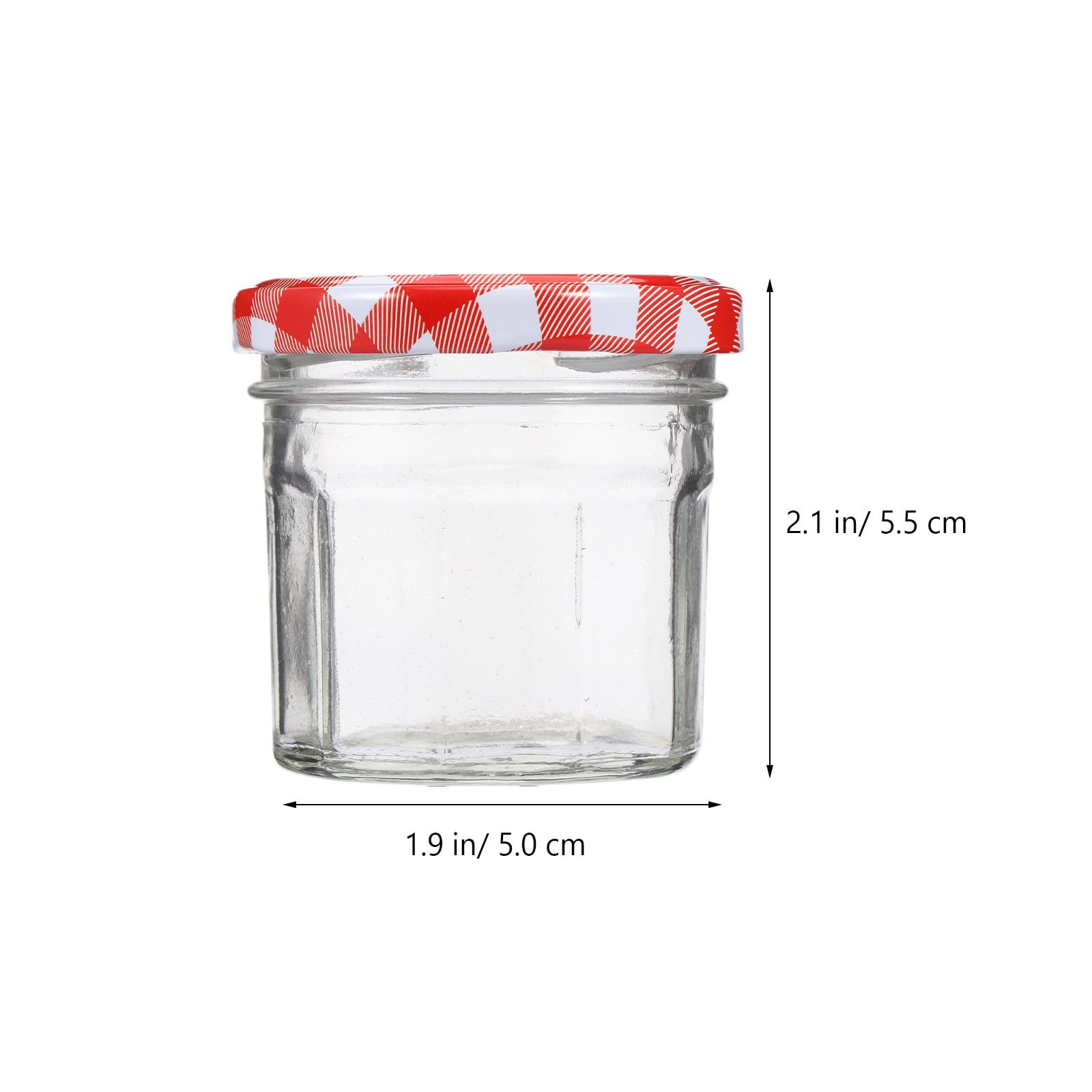 Zerodeko 12piezas Frascos De Vidrio para Almacenar Mermelada Tarros con Tapa Recipientes De Vidrio para Almacenar Miel y Encurtidos Cocina