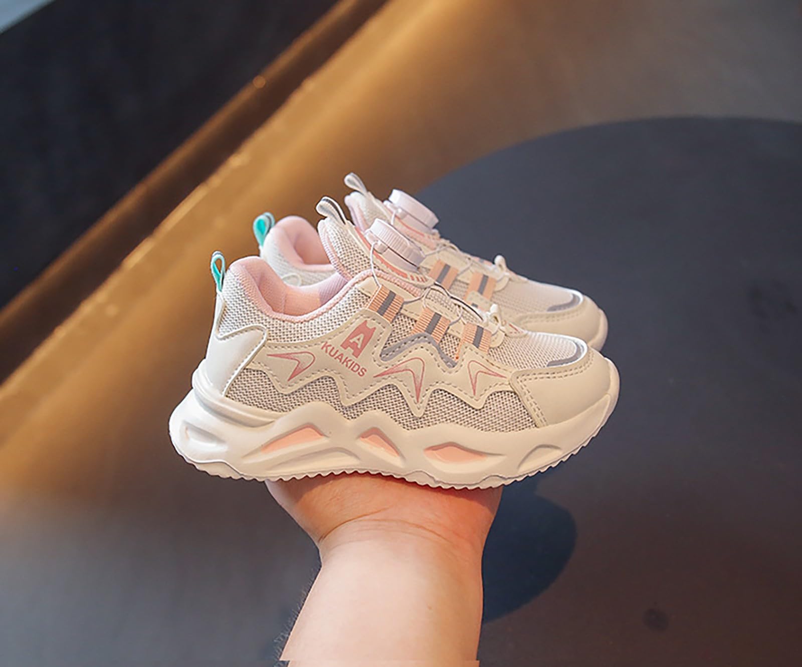 Scarpe Bambino 28, Estive Nuove Sportive Ragazze Pulsanti rotanti Ragazzi manopole Grandi e Piccole Corsa
