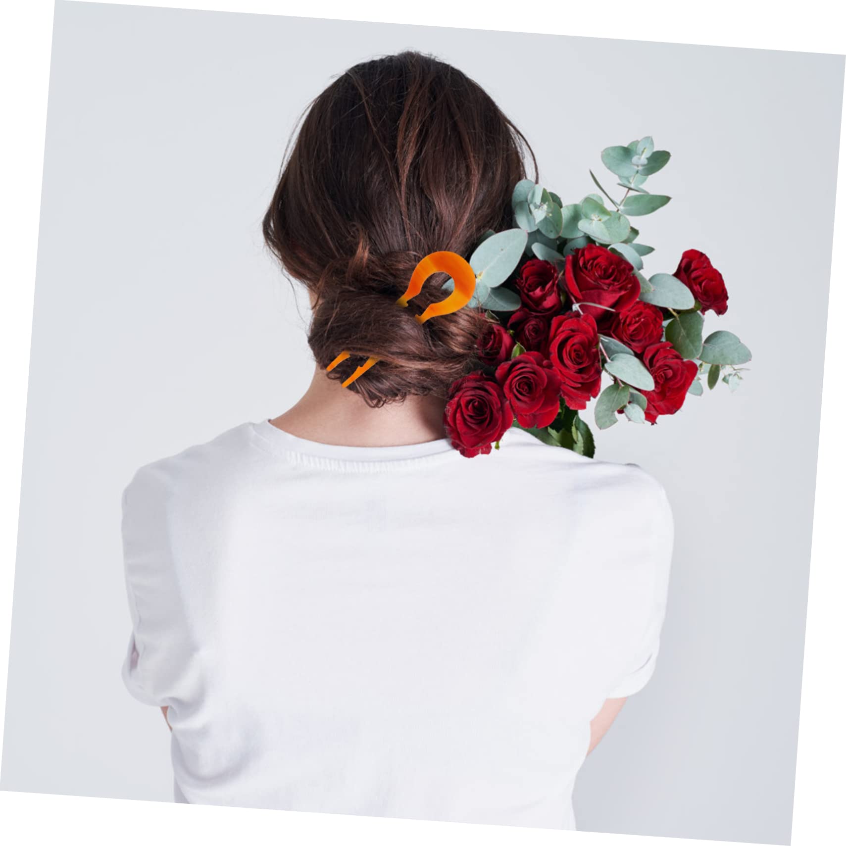 Healeved 16stücke U-förmige Haarnadeln Aus Acetat Rutschfeste Haarspangen Schildpatt Und Blumenmuster Elegantes Haarschmuck Für Hochzeiten Und Besondere Anlässe