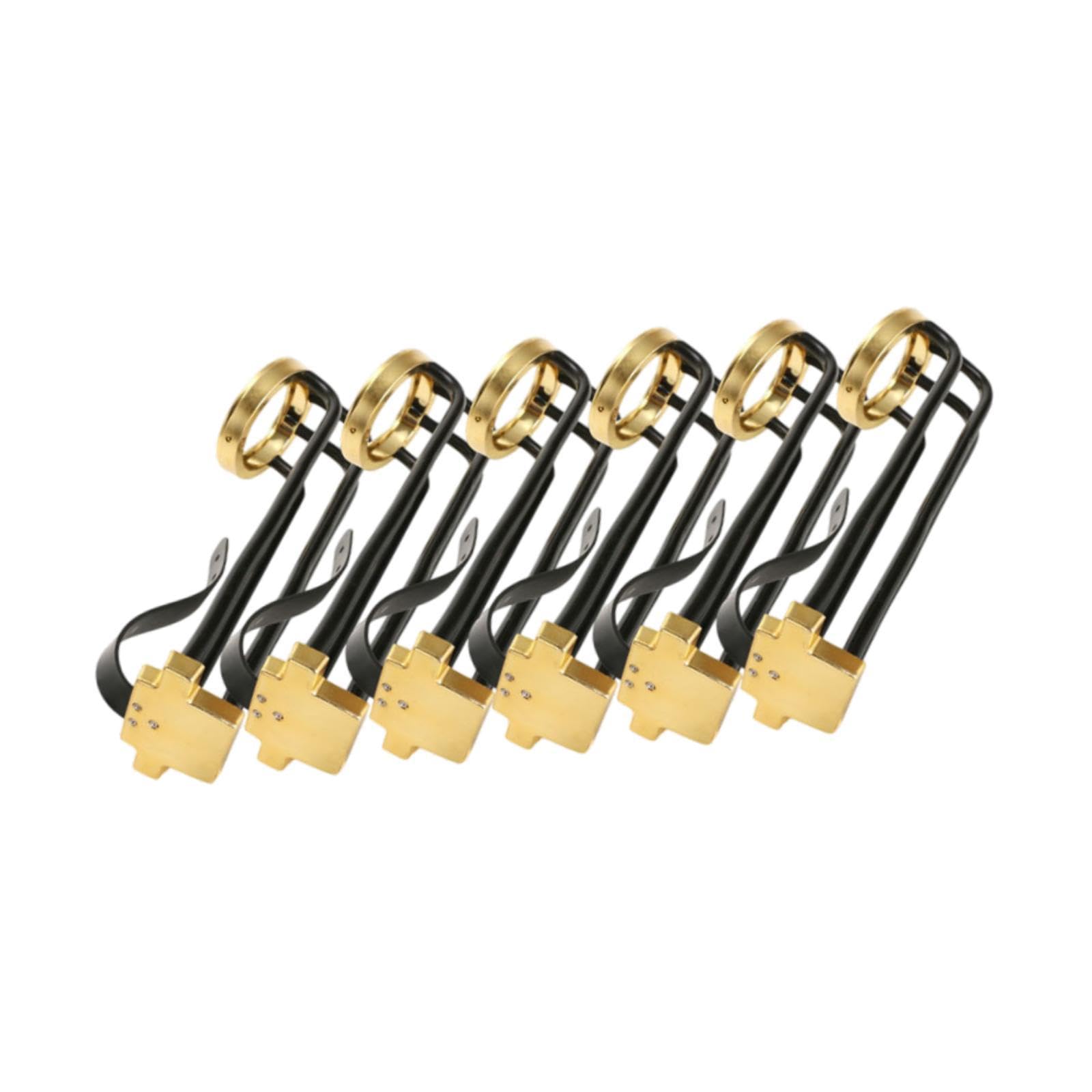 Colaxi 6Pcs Pool Table Accessories Ball Drop Snooker Ball Accessory Sturdy Replacement Table Ball Track Metal for Club Bar Equipment