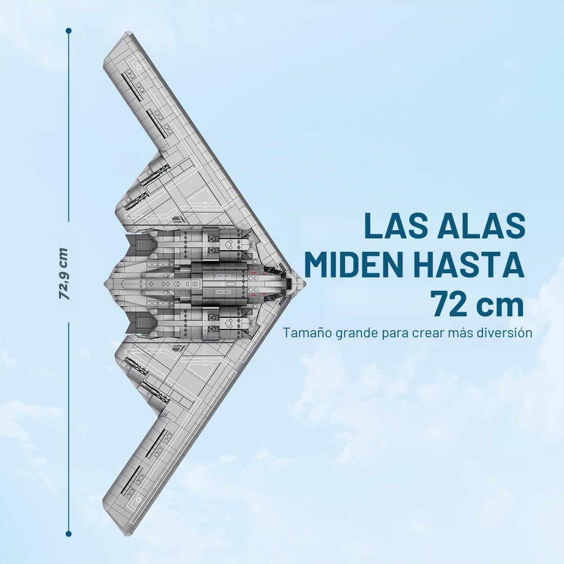 Kit de construcción de avión militar, MOC-166363 escala 1/70 bombardero MOC helicóptero bloques de construcción, 2063 piezas de ingeniería helicóptero bloques de sujeción juguetes de