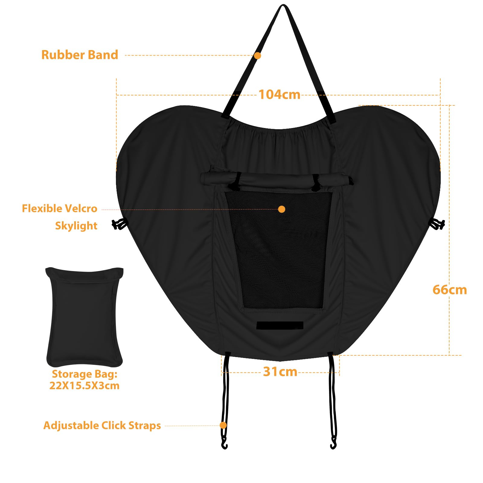 WD&CD Parasoles para Silla de Paseo, Protección Solar Funda para Cochecito de Bebé, Toldo Respirable Universal para Bebés Cochecitos- Parasol Ajustable con Protección UV 50+, Negro