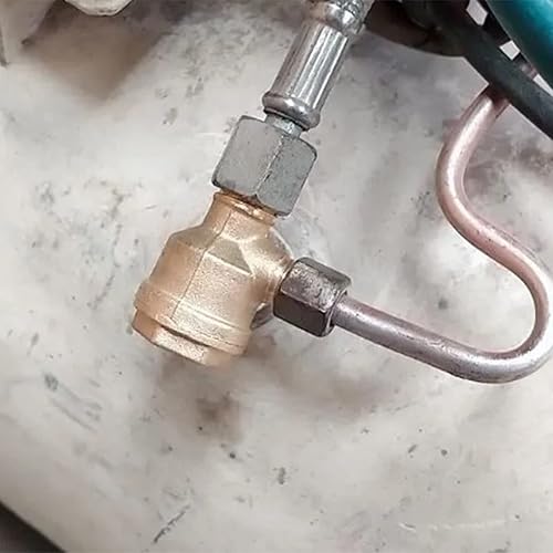 Miniatura 6 de Othmro Válvula de retención de compresor de aire de latón de 2 vías 0.63x0.55 pulgadas macho roscado accesorio neumático compresor de aire válvula