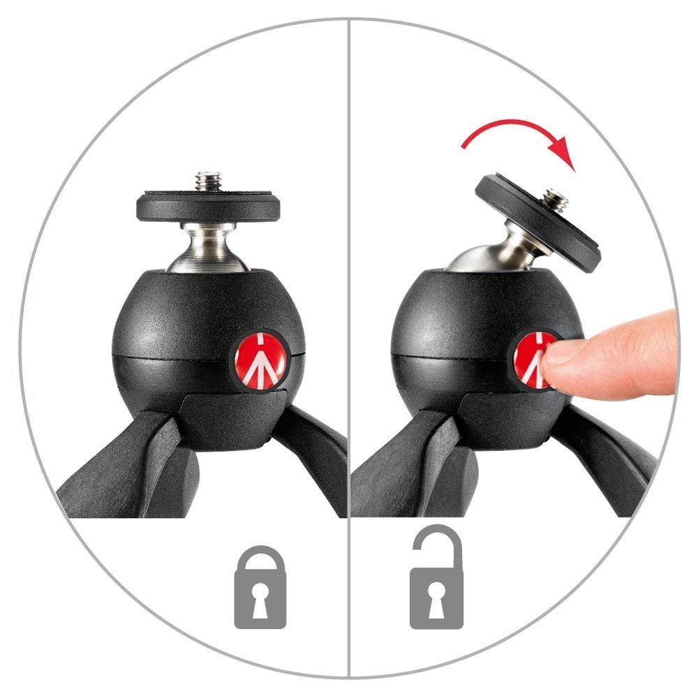 Amazon.co.jp: Manfrotto MTPIXI-RD PIXI ミニ三脚(レッド) ZAYKiR
