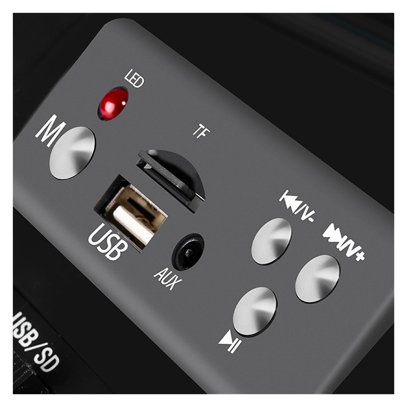 Amplificador de voz, Megáfono Portátil De 50W, Guardia De Seguridad Portátil, Altavoz TF USB, Guía De Viaje, Amplificador De Voz For Enseñanza De Voz