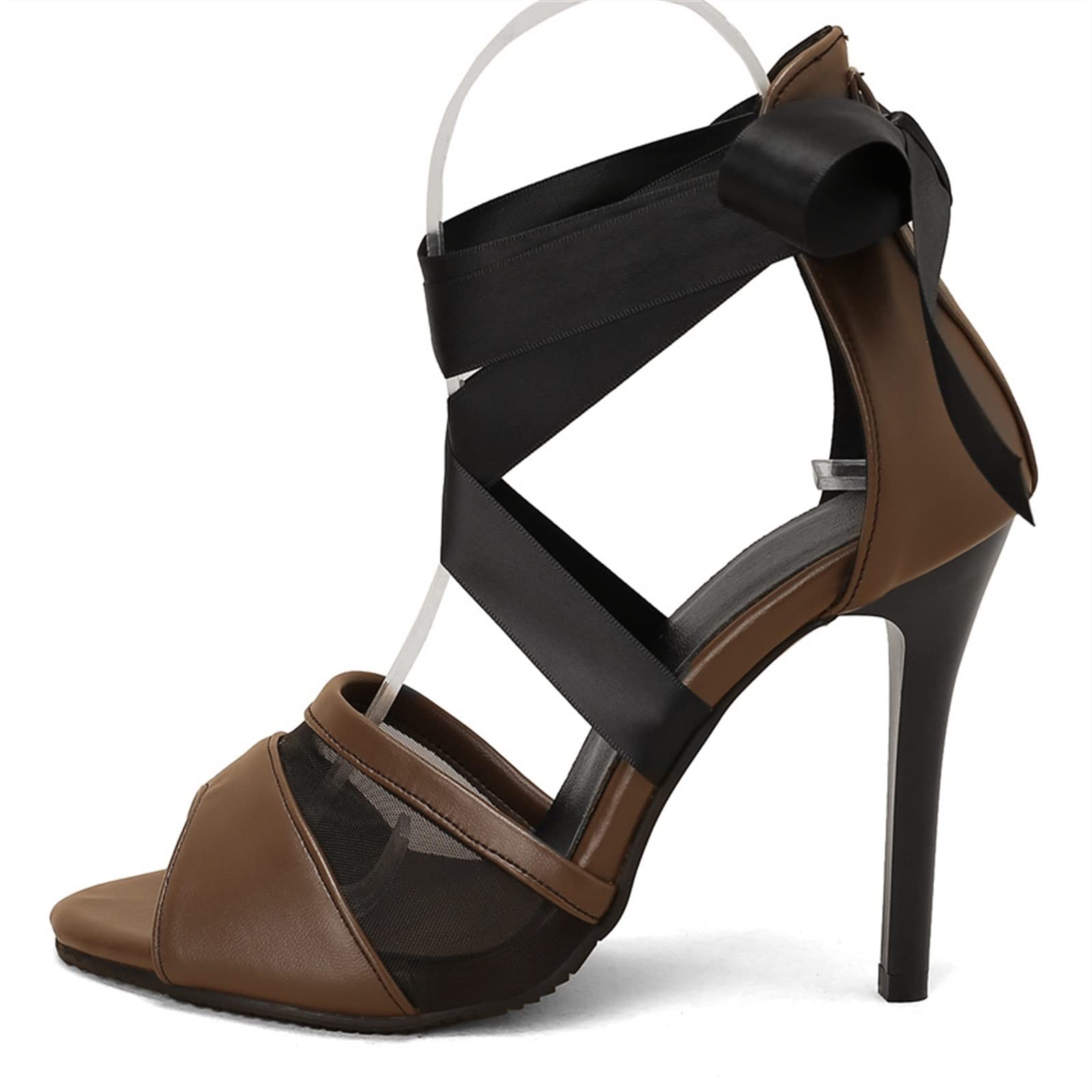 Talons pour femmes chaussures à talons hauts bout ouvert chic et tendance - 5