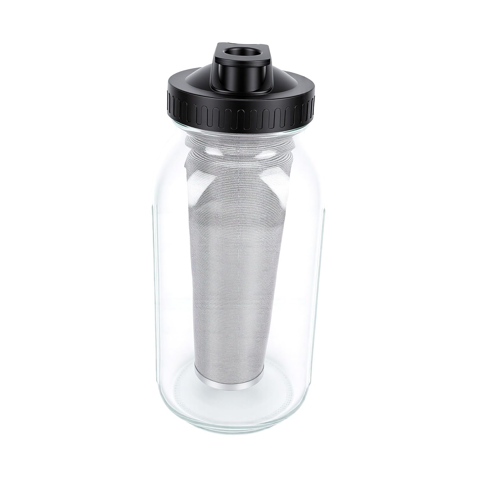 XUMIUZIY Caffettiera Freddo in Vetro 64oz con Filtro Fine per Cold Brew