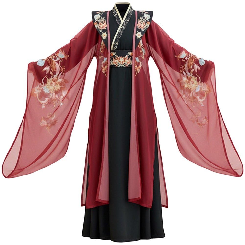 Hanfu costume traditionnel chinois femme robe longue wuxia pour cosplay spectacle historique