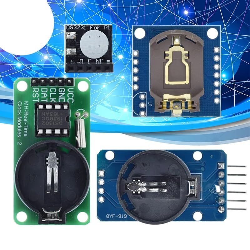 Image of DS3231 AT24C32 IIC Real Time Clock Module for - Precision Timekeeping and Memory Storage(DS1302)